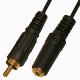 Переходник Прочие зарубежные Jack (гн.) моно, 3,5мм-RCA (ш) со шнуром 0,3м.