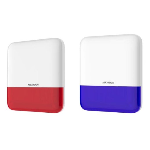 Оповещатель свето-звуковой радиоканальный уличный Hikvision DS-PS1-E-WE Blue Indicator