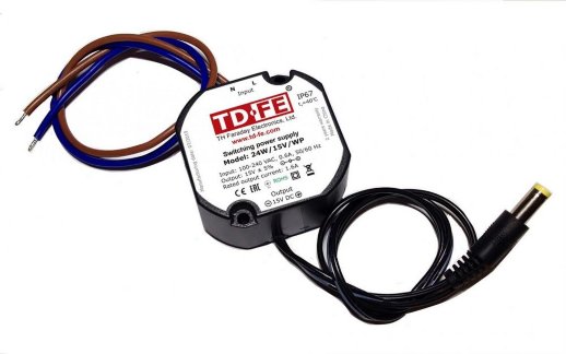 Импульсный блок питания FARADAY 24W/15V/WP