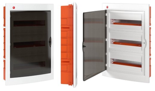 Щиток встраиваемый с дверцей 54 модулей IP41 белый (RB54B4TWD)