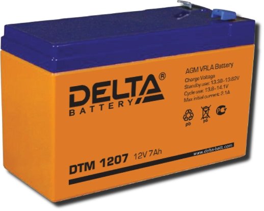 Аккумулятор герметичный свинцово-кислотный Delta Delta DTM 1207