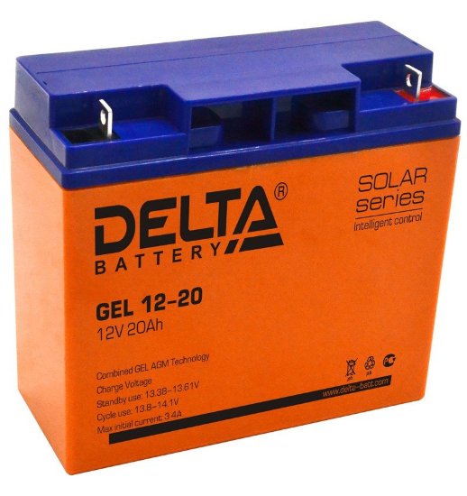 Аккумулятор герметичный свинцово-кислотный Delta Delta GEL 12-20