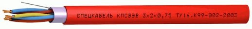 Кабель симметричный для систем сигнализации и управления, одиночной прокладки Спецкабель КПСВЭВ 1х2х1,0 (Спецкабель)