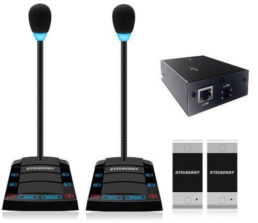 Устройство переговорное клиент-кассир, дуплексное, с записью переговоров STELBERRY SX-510/2