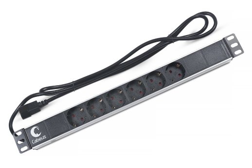 Блок розеток 19" CABEUS PDU-6P-2IEC (7289c)
