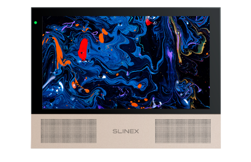 Цветной видеодомофон SLINEX Sonik 10 (Black+Pink Gold)