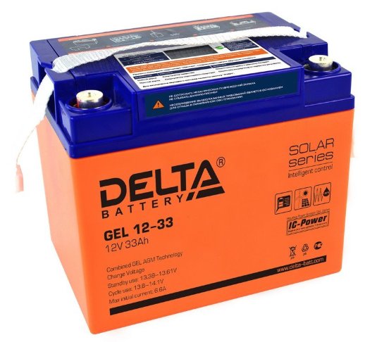 Аккумулятор герметичный свинцово-кислотный Delta Delta GEL 12-33