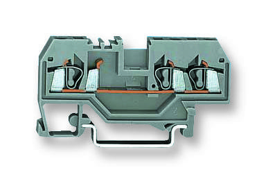 Клемма проводная проходная на DIN-рейку WAGO WAGO 279-681 клемма 3-проводная проходная, серая