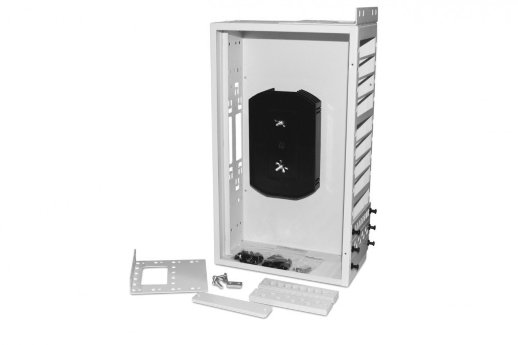 Кросс оптический 19"" Hyperline FO-19R-3U-12xSLT-W140H42-96UN-GY