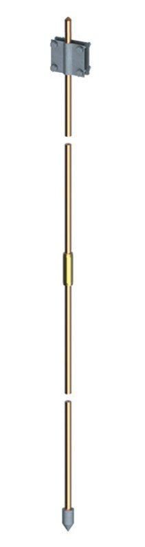 Комплект вертикального заземлителя 3 м, D=14.2 мм, омеднённая сталь (NE1114CC)
