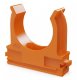 Крепёж-клипса для труб АБС-пластик оранжевая D=32 (25шт) (PR13.0105)