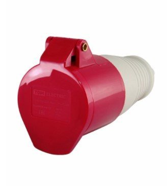 Розетка TDM ЕLECTRIC Розетка 214 переносная 3Р+РЕ 16А 380В IP44 (SQ0603-0011)