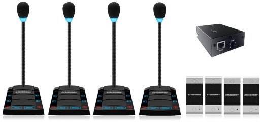 Устройство переговорное клиент-кассир, дуплексное, с записью переговоров STELBERRY SX-510/4