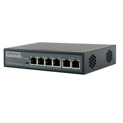 Коммутатор 6-портовый Fast Ethernet с PoE OSNOVO SW-20600/D