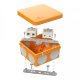 Коробка огнестойкая 80х80х40 (60-0210-FR10.0-4)