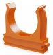 Крепёж-клипса для труб АБС-пластик оранжевая D=40 (15шт) (PR13.0106)