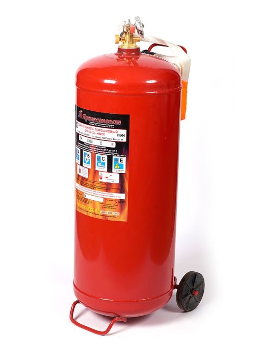 Огнетушитель порошковый, передвижной ЯрПожИнвест ОП-40 (з) АВСЕ