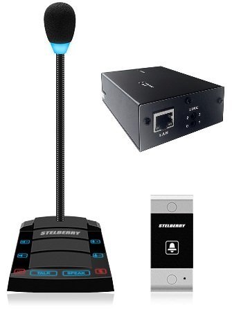 Устройство переговорное клиент-кассир, дуплексное, с записью переговоров STELBERRY SX-520/1