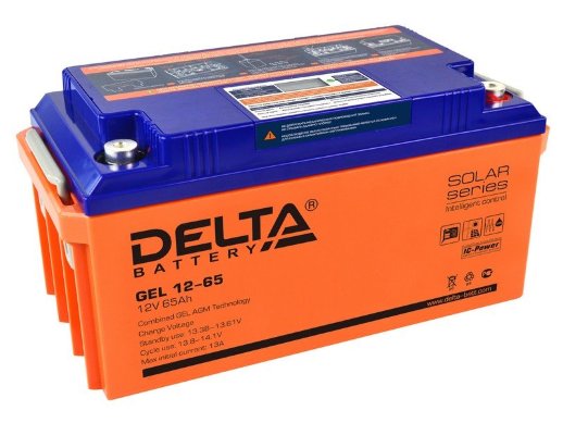 Аккумулятор герметичный свинцово-кислотный Delta Delta GEL 12-65