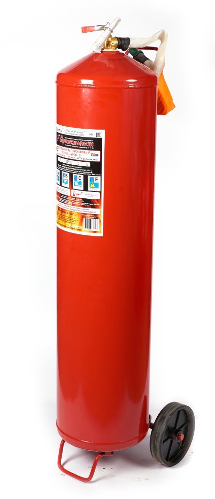 Огнетушитель порошковый, передвижной ЯрПожИнвест ОП-75 (з) АВСЕ
