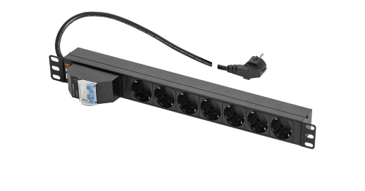 Блок розеток 19" TLK TLK-RSC07-MD-04-BK