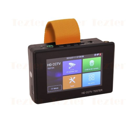 Многофункциональный тестовый видеомонитор для аналогового и IP видеонаблюдения Tezter TIP-H-4(Hand)