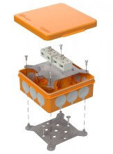 Коробка огнестойкая для о/п двухкомпонентная 60-0303-FR6.0-4-4-Р Е15-Е60 100х100х40 Промрукав