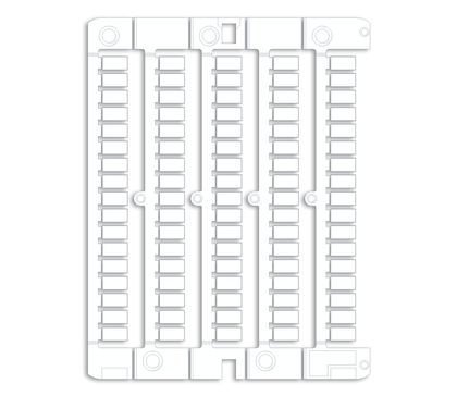 Маркировка для клемм, жесткая, 5х10 мм (1500шт) (NUWDK0510)