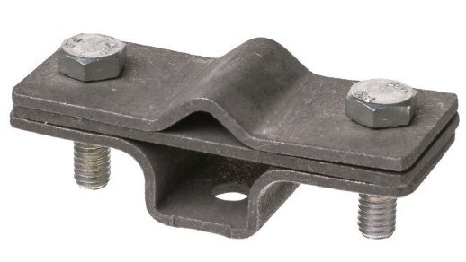 Держатель фасадный 2-х болтовый с контактной пластиной для прута Ø6-10мм TDM (SQ2402-3273)