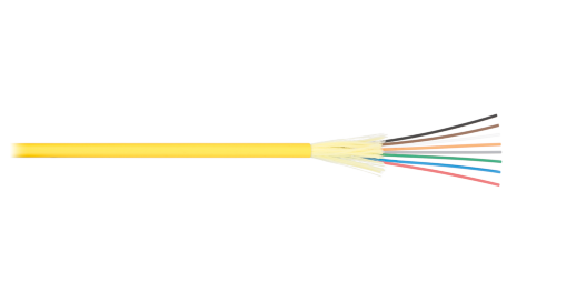Кабель волоконно-оптический одномодовый NIKOLAN NKL-F-002S2I-00C-YL
