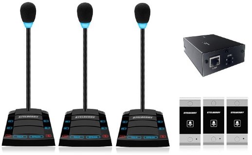 Устройство переговорное клиент-кассир, дуплексное, с записью переговоров STELBERRY SX-520/3