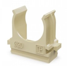 Крепёж-клипса для труб АБС-пластик сосна D=20 (100шт) (PR13.0049)