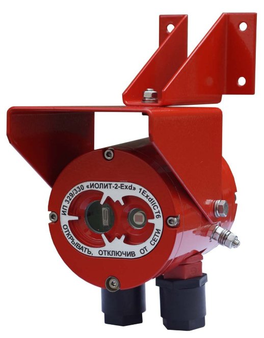 Извещатель пожарный пламени взрывозащищенный Спецприбор ИП 329/330 "ИОЛИТ-2-Exd" 2КВ, двухвводный (проходной)