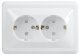 Розетка 2местн. ВЕГА IEK РСш12-3-ВБ (ERV24-K01-16-DM)