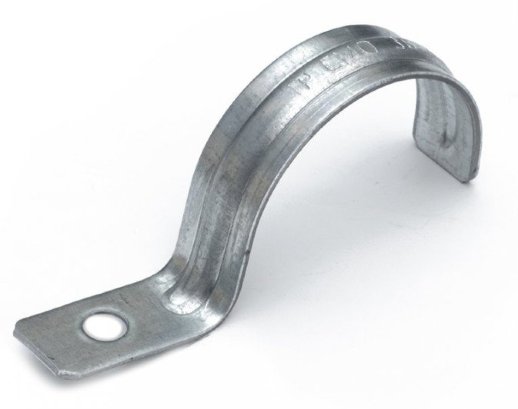 Скоба металлическая однолапковая усиленная противопожарная СМОУ d38-40 мм отв. d 6,5 мм (50 шт) (PR13.02429)