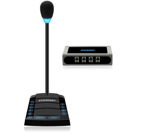 Устройство переговорное клиент-кассир, дуплексное STELBERRY S-740