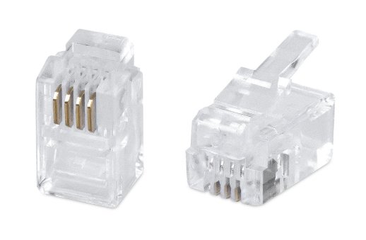 Разъем RJ-11 CABEUS 4P4C (7127c) (100 шт)