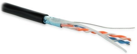 Кабель «витая пара» (LAN) для структурированных систем связи Hyperline FUTP2-C5-S24-OUT-PE-BK-500
