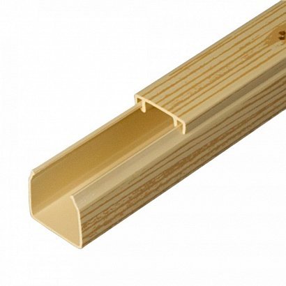 Кабель-канал с двойным замком Промрукав Короб 16х16, сосна (Промрукав) (PR.025435)