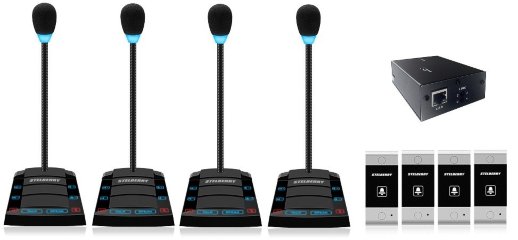 Устройство переговорное клиент-кассир, дуплексное, с записью переговоров STELBERRY SX-520/4