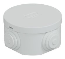 Коробка JBR065 D=65х35, 4 вых., IP44, серая (44004)