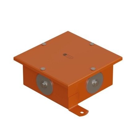 Коробка SMB120 металлическая 120х120х60, 4 металлических заглушки (56004S)