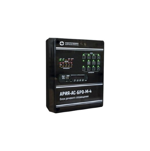 Прибор управления речевыми оповещателями Электротехника и Автоматика АРИЯ-АС-БРО-М-4