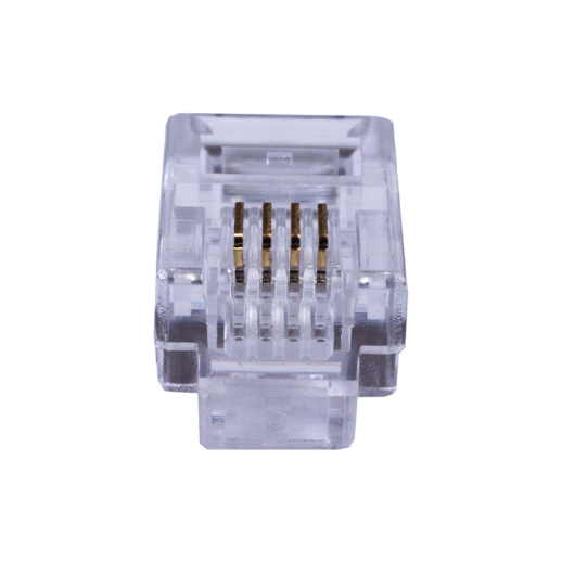 Телефонный разъем 4P4C (RJ-11) SUPRLAN Коннекторы 4P4C (RJ-11) (100шт) (10-0229)