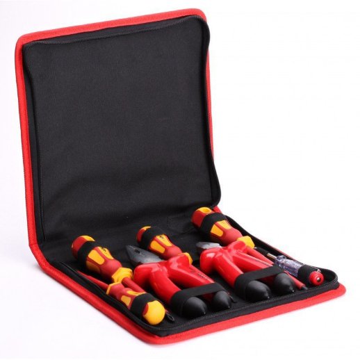 Набор диэлектрического инструмента электрика КВТ НИИ-09