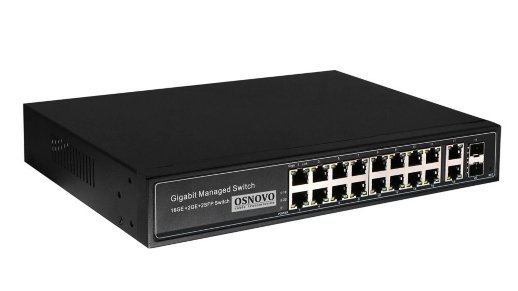 Коммутатор 16-портовый Gigabit Ethernet с PoE OSNOVO SW-8182/L(300W)