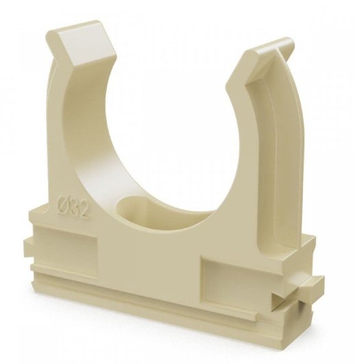 Крепёж-клипса для труб АБС-пластик сосна D=32 (25шт) (PR13.0102)