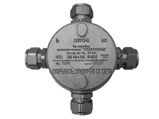 Коробка коммутационная взрывозащищённая Магнито-Контакт Северленд К, керамический клеммник 8 пар