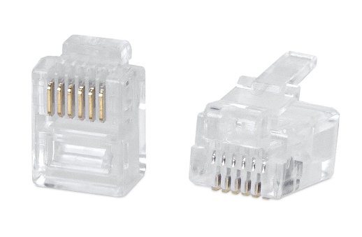 Разъем RJ-12 CABEUS 6P6C (7126c) (100 шт)