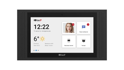 Монитор IP-видеодомофона цветной BAS-IP AT-10 BLACK